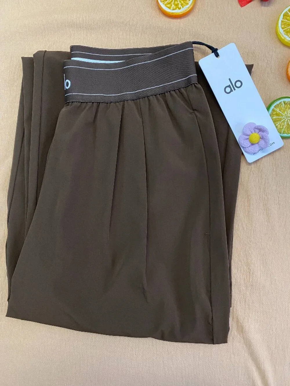 ALO Yoga Suit Up Brown Relaxed Fit Trouser😘Elevated Casual👑Must-Have